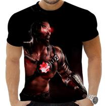 Camiseta Camisa Personalizada Game Mortal Kombat Kano 3_x000D_