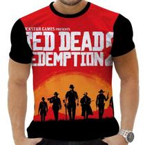 Camiseta Camisa Personalizada Game Red Dead Redempetion 2_x000D_