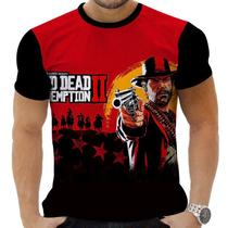 Camiseta Camisa Personalizada Game Red Dead Redempetion 3_x000D_