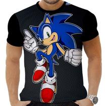 Camiseta Camisa Personalizada Game Sonic 9_x000D_