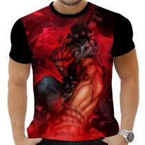 Camiseta Camisa Personalizada Game Street Fighter Akuma 1_x000D_