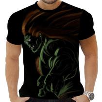 Camiseta Camisa Personalizada Game Street Fighter Blanka_x000D_
