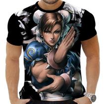 Camiseta Camisa Personalizada Game Street Fighter Chun Li 2_x000D_