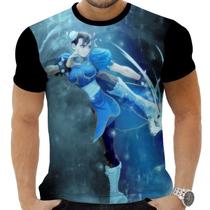 Camiseta Camisa Personalizada Game Street Fighter Chun Li 3_x000D_
