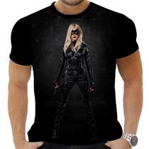 Camiseta Camisa Personalizada Herois Canário Negro Arrow 3_x000D_