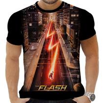 Camiseta Camisa Personalizada Herois Flash 1_x000D_