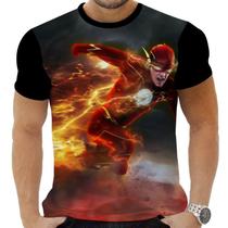 Camiseta Camisa Personalizada Herois Flash 14_x000D_