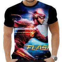 Camiseta Camisa Personalizada Herois Flash 17_x000D_