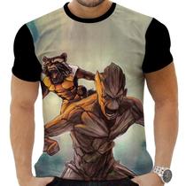 Camiseta Camisa Personalizada Herois Guardiões da Galáxia 7_x000D_