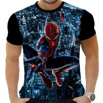 Camiseta Camisa Personalizada Herois Homem Aranha 17_x000D_