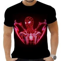 Camiseta Camisa Personalizada Herois Homem Aranha 2_x000D_