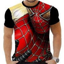 Camiseta Camisa Personalizada Herois Homem Aranha 3_x000D_