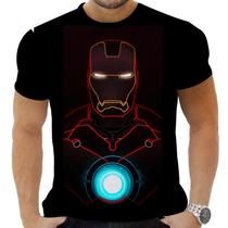 Camiseta Camisa Personalizada Herois Homem De Ferro 1_x000D_