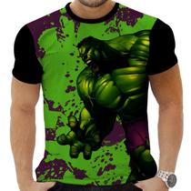 Camiseta Camisa Personalizada Herois Hulk 7_x000D_