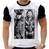 Camiseta Camisa Personalizada Herois Loki Thor 4_x000D_