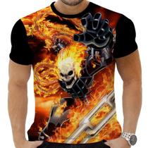 Camiseta Camisa Personalizada Herois Motoqueiro Fantasma 1_x000D_