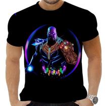 Camiseta Camisa Personalizada Herois Thanos 1_x000D_