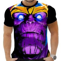 Camiseta Camisa Personalizada Herois Thanos 10_x000D_