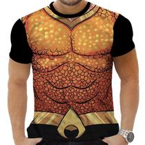 Camiseta Camisa Personalizada Herois Traje Aquaman_x000D_ - Zahir Store