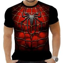 Camiseta Camisa Personalizada Herois Traje Homem Aranha 2_x000D_