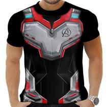 Camiseta Camisa Personalizada Herois Traje Vingadores_x000D_