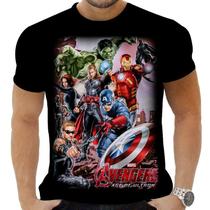 Camiseta Camisa Personalizada Herois Vingadores 15_x000D_