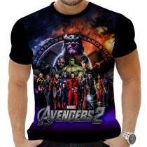 Camiseta Camisa Personalizada Herois Vingadores 9_x000D_