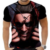 Camiseta Camisa Personalizada MK Mortal Kombat Johnny Cage 1_x000D_