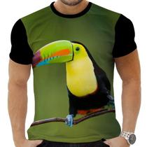 Camiseta Camisa Personalizada Passaro Animal Tucano Br 1_x000D_