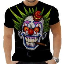 Camiseta Camisa Personalizada Quebrada Terror Palhaços 13_x000D_