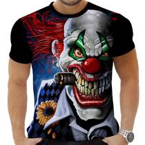 Camiseta Camisa Personalizada Quebrada Terror Palhaços 20_x000D_