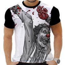 Camiseta Camisa Personalizada Quebrada Terror Palhaços 23_x000D_