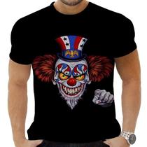 Camiseta Camisa Personalizada Quebrada Terror Palhaços 25_x000D_