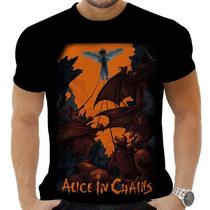 Camiseta Camisa Personalizada Rock Alice In Chains Hd 2 Camiseta Camisa Personalizada Rock Alice In Chains Hd 2