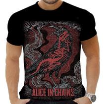 Camiseta Camisa Personalizada Rock Alice In Chains Hd 4