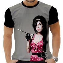 Camiseta Camisa Personalizada Rock Amy Winehouse Arte 4