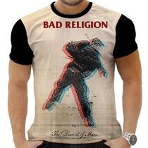 Camiseta Camisa Personalizada Rock Bad Religion Punk 1