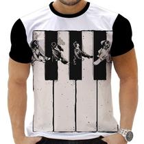 Camiseta Camisa Personalizada Rock Beatles Clássico Rock 3_x000D_