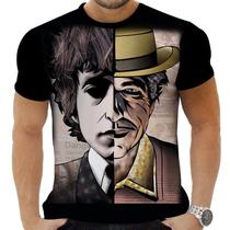 Camiseta Camisa Personalizada Rock Bob Dylan Clássico Hd 3