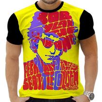 Camiseta Camisa Personalizada Rock Bob Dylan Clássico Hd 5_x000D_