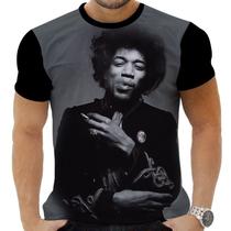 Camiseta Camisa Personalizada Rock Clássico Jimmy Hendrix 11_x000D_