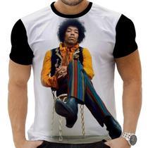 Camiseta Camisa Personalizada Rock Clássico Jimmy Hendrix 14_x000D_