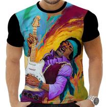 Camiseta Camisa Personalizada Rock Clássico Jimmy Hendrix 15_x000D_