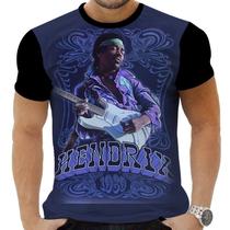 Camiseta Camisa Personalizada Rock Clássico Jimmy Hendrix 16 Camiseta Camisa Personalizada Rock Clássico Jimmy Hendrix 16