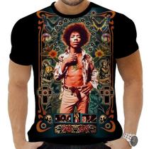 Camiseta Camisa Personalizada Rock Clássico Jimmy Hendrix 2 Camiseta Camisa Personalizada Rock Clássico Jimmy Hendrix 2