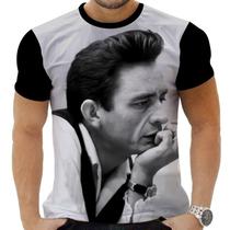 Camiseta Camisa Personalizada Rock Clássico Johnny Cash 12