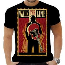 Camiseta Camisa Personalizada Rock Clássico Johnny Cash 2_x000D_