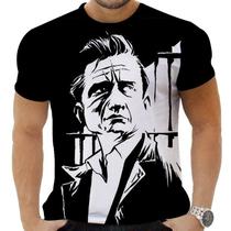 Camiseta Camisa Personalizada Rock Clássico Johnny Cash 3