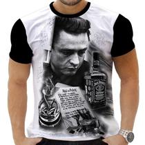 Camiseta Camisa Personalizada Rock Clássico Johnny Cash 4_x000D_