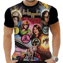 Camiseta Camisa Personalizada Rock Clássico Led Zeppelin 10_x000D_ - Zahir Store